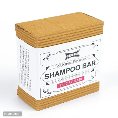 Goli Soda All Natural Probiotics Shampoo Bar for Dry Hair - 90 g