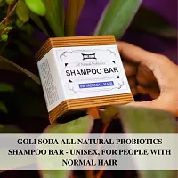 Goli Soda All Natural Probiotics Shampoo Bar for Normal Hair - 90 g-thumb3