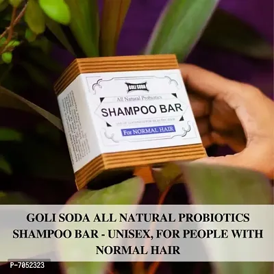Goli Soda All Natural Probiotics Shampoo Bar for Normal Hair - 90 g-thumb3