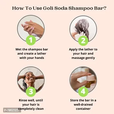 Goli Soda All Natural Probiotics Shampoo Bar for Normal Hair - 90 g-thumb2