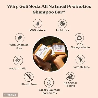 Goli Soda All Natural Probiotics Shampoo Bar for Oily Hair - 90 g-thumb4