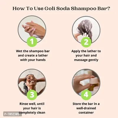 Goli Soda All Natural Probiotics Shampoo Bar for Dry Hair - 90 g-thumb2