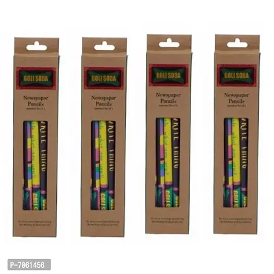 GOLI SODA Upcycled Multicolor Newspaper Pencils (Pack of 20)-thumb0