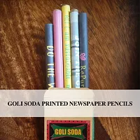 GOLI SODA Upcycled Multicolor Newspaper Pencils (Pack of 10)-thumb1