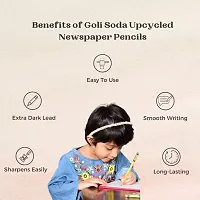 GOLI SODA Upcycled Multicolor Newspaper Pencils (Pack of 10)-thumb2