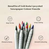 Goli Soda Newspaper Colour Pencils ( 10 Colours )-thumb2