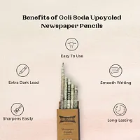 Goli Soda Upcycled Plain Newspaper Pencils (Pack of 10)-thumb2