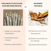 GOLI SODA Upcycled Plain Newspaper Pencils (Pack of 20)-thumb3