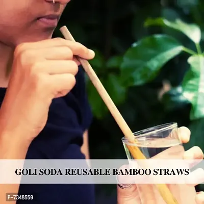 Soda-offer - Bamboo Straws - Set of 6 - Eco-friendly / Washable / Reusable-thumb2