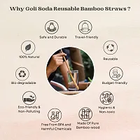 Soda-offer - Bamboo Straws - Set of 6 - Eco-friendly / Washable / Reusable-thumb2