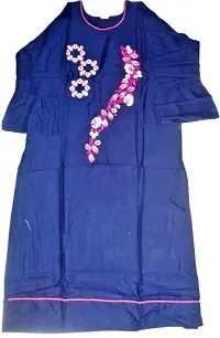 RENUKA Desi Closet Gorgeous Embroidered Kurti Crepe Kurtis (4 Kurti) (Dark Blue, XXL)-thumb4