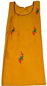 RENUKA Desi Closet Gorgeous Crepe Kurtis (Yellow, XXL)-thumb4