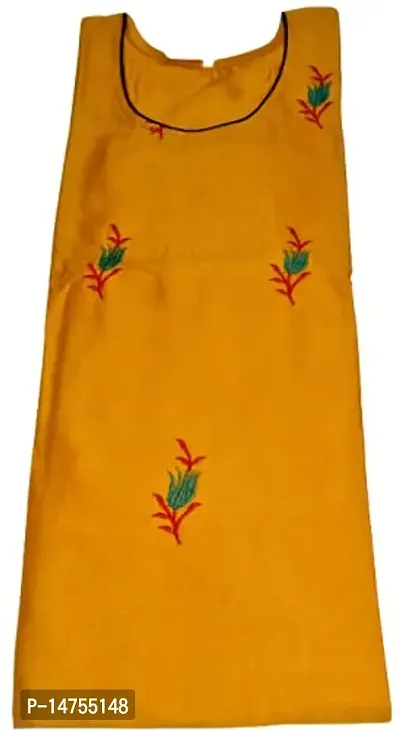 RENUKA Desi Closet Gorgeous Crepe Kurtis (Yellow, XXL)-thumb5