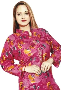 RENUKA Desi Closet Gorgeous Printed Crepe Kurtis 2 Cut Pattern (Buy 2 get 1 Leggings Free) (Pink, XXL)-thumb1