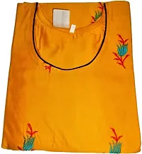 RENUKA Desi Closet Gorgeous Crepe Kurtis (Yellow, XXL)-thumb3