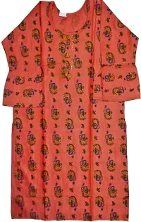 RENUKA Desi Closet Gorgeous Printed Crepe Kurtis (4 Colour avilable) (Orange, XXL)-thumb2