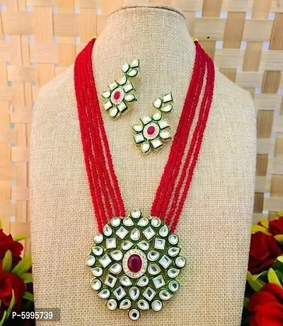 Beautiful Red Alloy Jewellery Sets For Women-thumb0