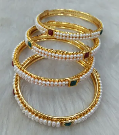 Ethnic Royal Kada Bangles for Women and Girls pack of 4