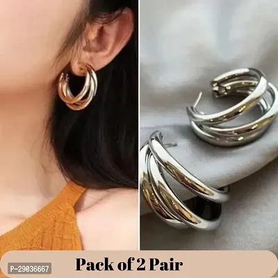 Elegant Earrings for Women Pack of 2 Pair-thumb0