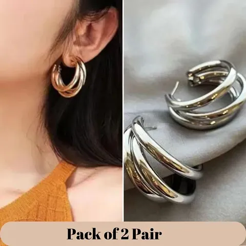 Elegant Earrings for Women Pack of 2 Pair