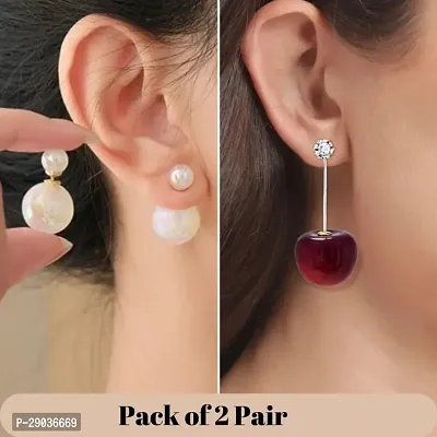 Elegant Earrings for Women Pack of 2 Pair-thumb0