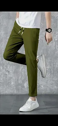 Must Have Polyester Blend Regular Track Pants For Men 