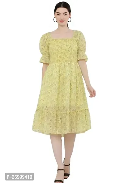 Womens Consist Midi Dress  Georgette Dress