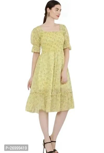 Womens Consist Midi Dress  Georgette Dress-thumb3