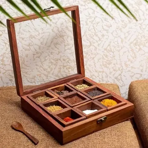 Wooden Spice Box