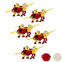 flavouredlove motu patlu Boys stylish kids Children rakhi for rakshabandhan ( PACK OF 5, KIDS 001)-thumb2