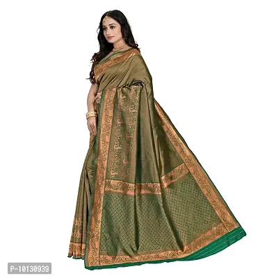 Beautiful Art Silk Jacquard Saree With Blouse Piece For Women-thumb4