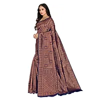 Beautiful Art Silk Jacquard Saree With Blouse Piece For Women-thumb3