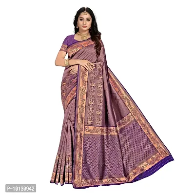 Beautiful Art Silk Jacquard Saree With Blouse Piece For Women