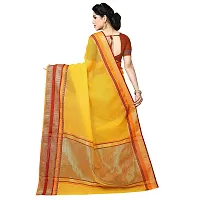 Sidhidata Women's Kota Doria Cotton Saree With Blouse Piece (Kangana 4_Yellow)-thumb3