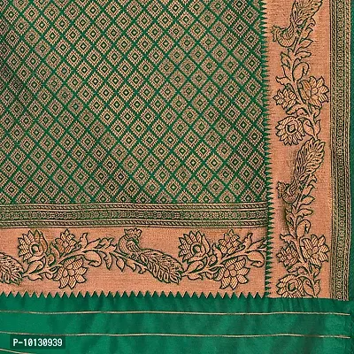 Beautiful Art Silk Jacquard Saree With Blouse Piece For Women-thumb5