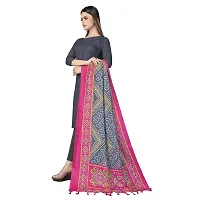 Sidhidata Women's Bandhani Printed Khadi Cotton Silk Dupatta (Dup Bandhej Pink_Pink_2.25 Mtr)-thumb1