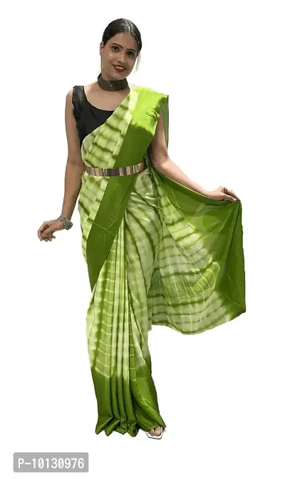 Beautiful Chiffon Self Pattern Saree With Blouse Piece For Women