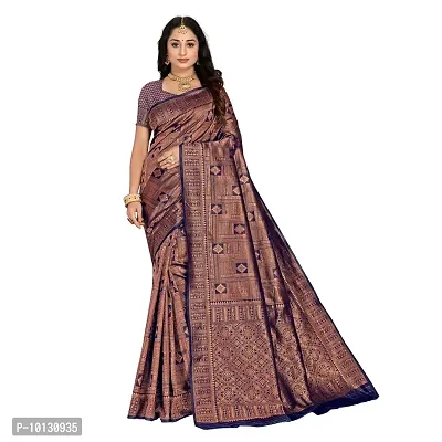 Beautiful Art Silk Jacquard Saree With Blouse Piece For Women-thumb0