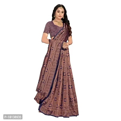 Beautiful Art Silk Jacquard Saree With Blouse Piece For Women-thumb2