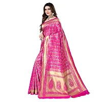 Beautiful Silk Blend Woven Design Saree With Blouse Piece For Women-thumb2