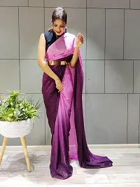 Beautiful Chiffon Self Pattern Saree With Blouse Piece For Women-thumb2