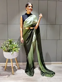 Beautiful Chiffon Self Pattern Saree With Blouse Piece For Women-thumb3