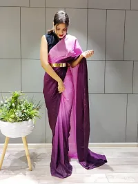 Beautiful Chiffon Self Pattern Saree With Blouse Piece For Women-thumb4
