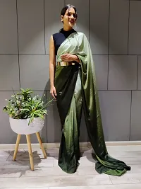 Beautiful Chiffon Self Pattern Saree With Blouse Piece For Women-thumb2