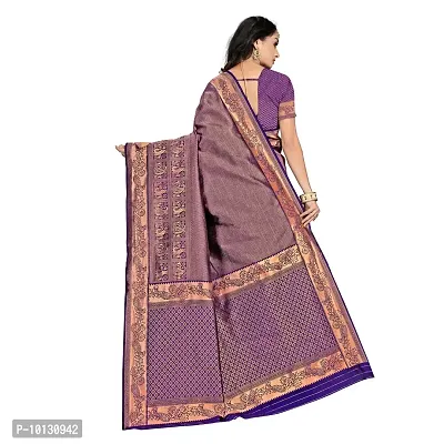 Beautiful Art Silk Jacquard Saree With Blouse Piece For Women-thumb3