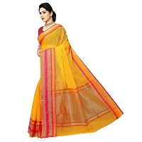 Sidhidata Textile Women's Cotton Temple Border Kota Doria Manipuri Saree with Blouse Piece (Gold)-thumb4