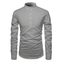 EDINWOLF Men's Cotton Blend Kurta (Grey) - M-thumb2