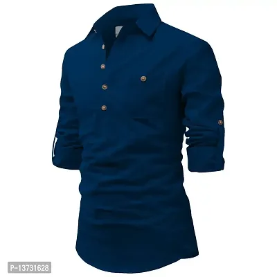 EDINWOLF Men Cotton Blend Collar Kurta with Pocket