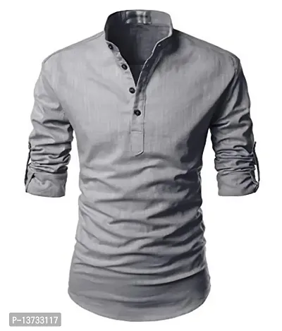 EDINWOLF Cotton Men's Casual Shirt - Grey (42)