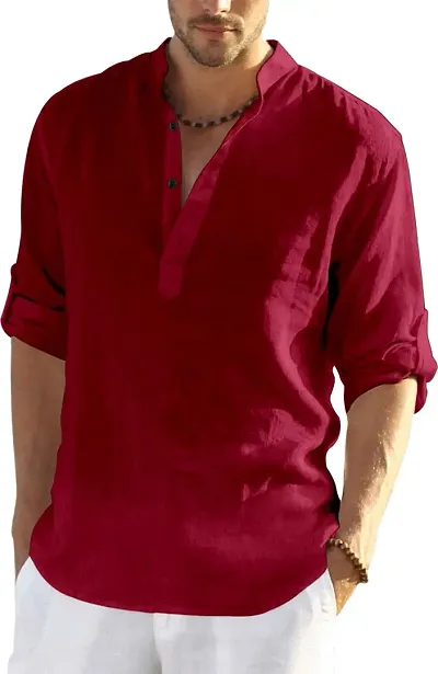 Men Solid Short Casual Shirt Kurta